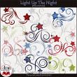 Light Up The Night Digital Scrapbook Flourishes Preview by ADB Designs