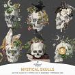 Gothic Glam No 1 Mystical Skulls by A Whimsical Adventure at Oscraps