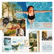 Digital scrapbook layout by Lynn Grieveson using "Lots of Pockets: Threaded"