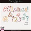 Sweet Caroline Digital Scrapbook Alphas Preview by ADB Designs