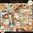 Forest Friends Digital Scrapbook Page Kit Elements Preview by ADB Designs