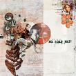 Digital scrapbook layout by Lynn Grieveson using "Seek" Project Kit