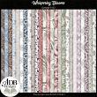 Whispering Blooms Digital Scrapbook Page Kit Papers Preview by ADB Designs