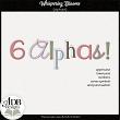Whispering Blooms Digital Scrapbook Alphas Preview by ADB Designs