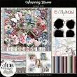 Whispering Blooms Digital Scrapbook Bundle Preview by ADB Designs