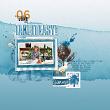 Digital scrapbook layout by Lynn Grieveson using "Fresh" kit