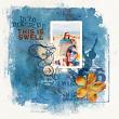 Digital scrapbook layout by Lynn Grieveson using "Break Away" collection