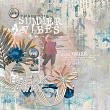 Digital scrapbook layout by Lynn Grieveson using "Break Away" collection