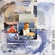 Digital scrapbook layout by Lynn Grieveson using "Flow" kit