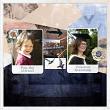 Digital scrapbook layout by Angela using "Flow" kit