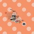 Digital scrapbook layout by Sylvia using "Spooked" kit