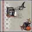 Digital scrapbook layout by cfile using "Spooked" kit