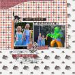 Digital scrapbook layout by JaneDee using "Spooked" kit