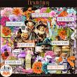 Bewitching Digital Scrapbook Page Kit Elements Preview by ADB Designs