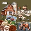 Times Past: Farm Life by ADB Designs Digital Art Layout by Maureen