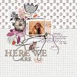 Digital scrapbook layout by Lynn Grieveson using Feuilles Kit