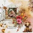  A Pocket Full Of Acorns Digital Scrapbook Page by Cathy