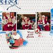 Digital scrapbook layout by JaneDee using Noel