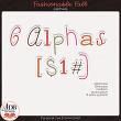 Fashionable Fall Digital Scrapbook Alphas Preview by ADB Designs
