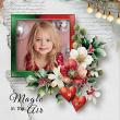 Yuletide Charm Digital Scrapbook Page by Cathy
