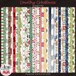 Country Christmas Digital Scrapbook Page Kit Papers Preview by ADB Designs