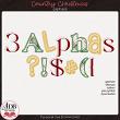 Country Christmas Digital Scrapbook Alphas Preview by ADB Designs