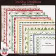 Country Christmas Digital Scrapbook Borders Preview by ADB Designs