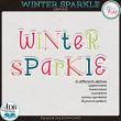 Winter Sparkle Digital Scrapbook Alphas Preview by ADB Designs