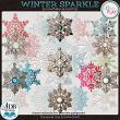 Winter Sparkle Digital Scrapbook Snowflake Accents Preview by ADB Designs