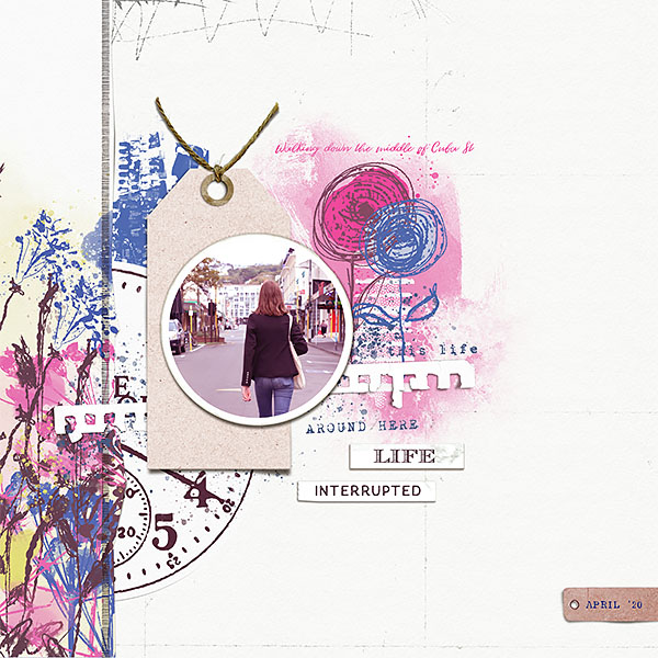 Digital Scrapbook layout using "Now is the Time" collection by Lynn Grieveson