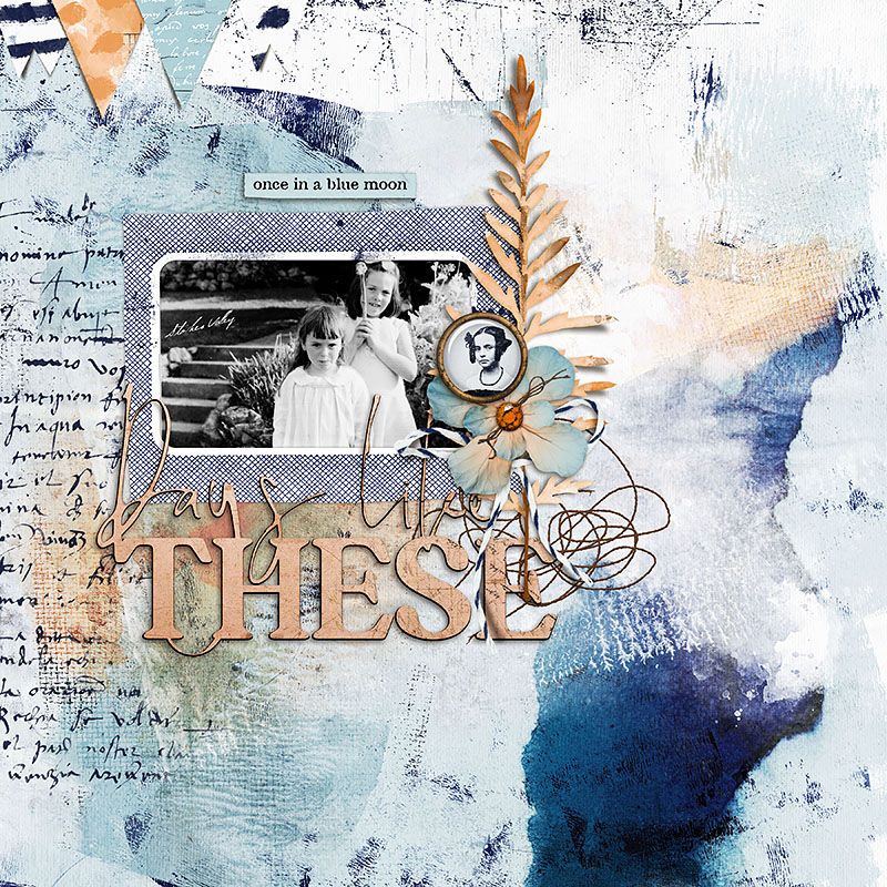 Digital Scrapbook layout using Days Like These collection by Lynn Grieveson