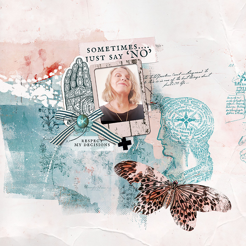 Digital Scrapbook layout by Lynn Grieveson using "My Choice" collection