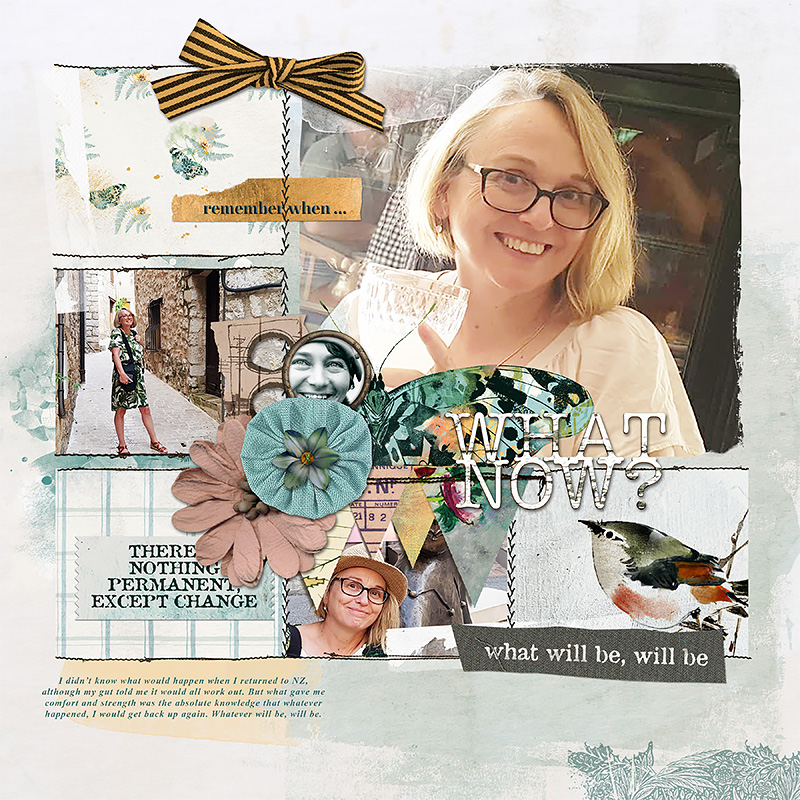Digital Scrapbook layout by Lynn Grieveson using "Changes" collection