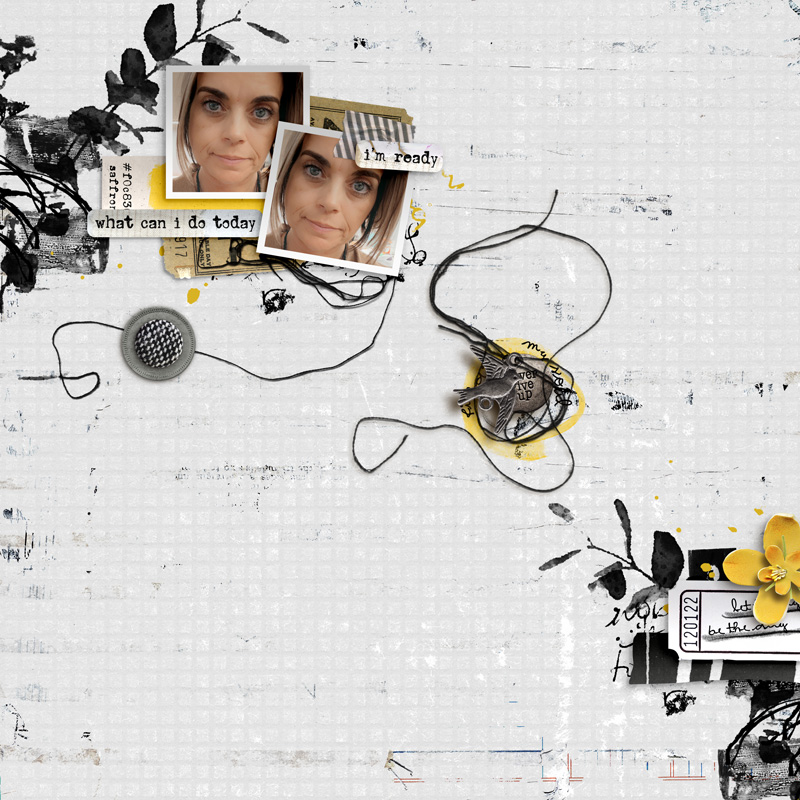 Digital Scrapbook Layout by Carrie using I'm somewhere inbetween by Rachel Jefferies