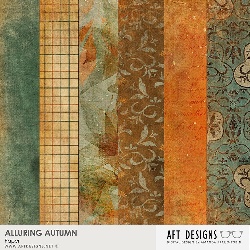 Alluring Autumn #digitalscrapbooking Kit by AFT Designs - Amanda Fraijo-Tobin @Oscraps.com