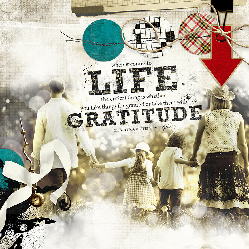 "Gratitude" #digitalscrapbooking layouit by AFT Designs - Amanda Fraijo-Tobin