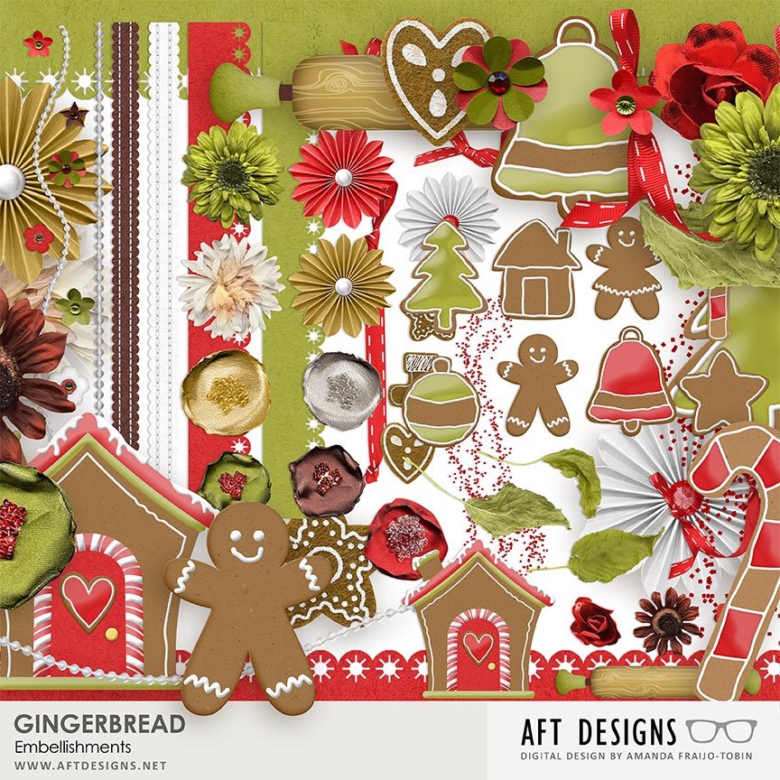 Digital Scrapbook Kit - Xmas