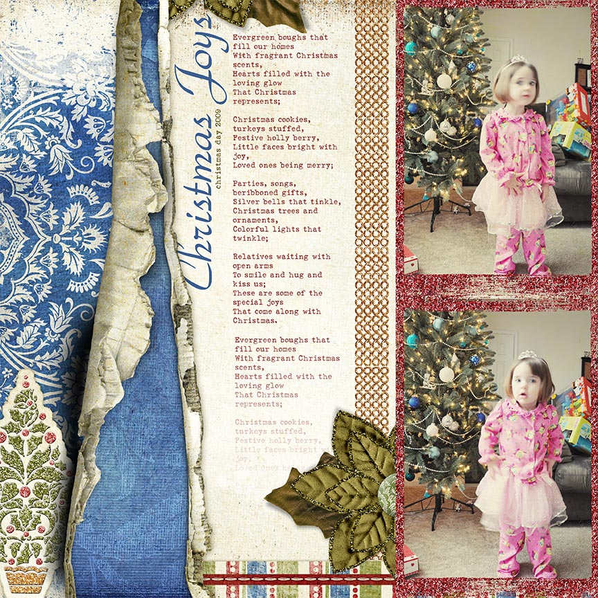 "Christmas Joy's" #digitascrapbooking layout by AFT Designs - Amanda Fraijo-Tobin