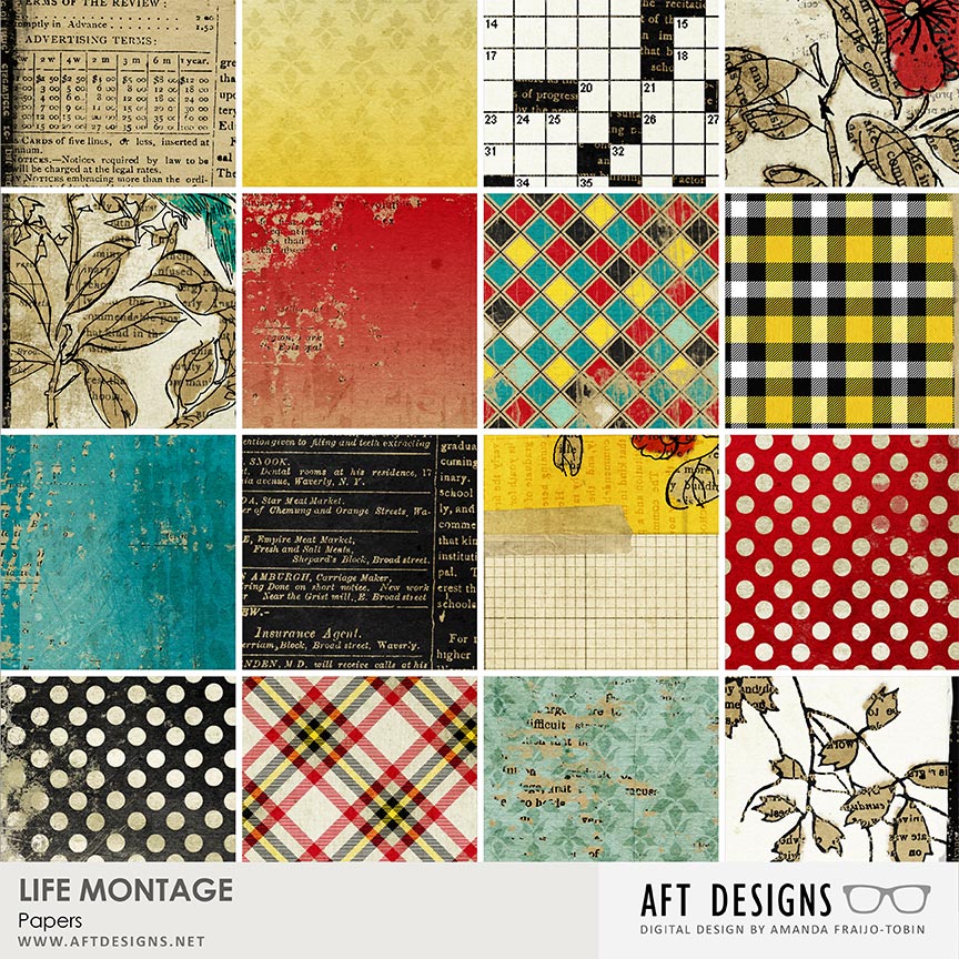 Life Montage Super #digitalscrapbooking kit by AFT Designs - Amanda Fraijo-Tobin