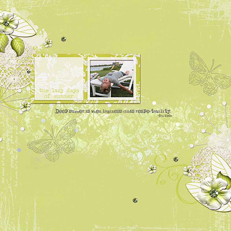 Dandelion Days Digital Scrapbook Mega Collab by Oscraps - Layout 02