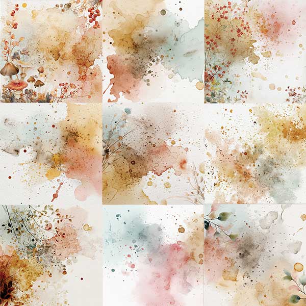 A Pocket Full Of Acorns Digital Art Artistic Papers by Daydream Designs