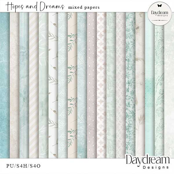 Hopes And Dreams Digital Art Mixed Papers by Daydream Designs 