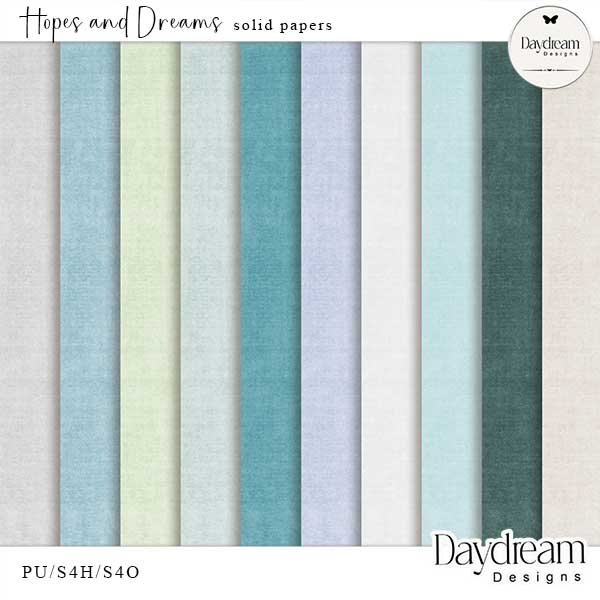 Hopes And Dreams Digital Art Solid Papers by Daydream Designs 