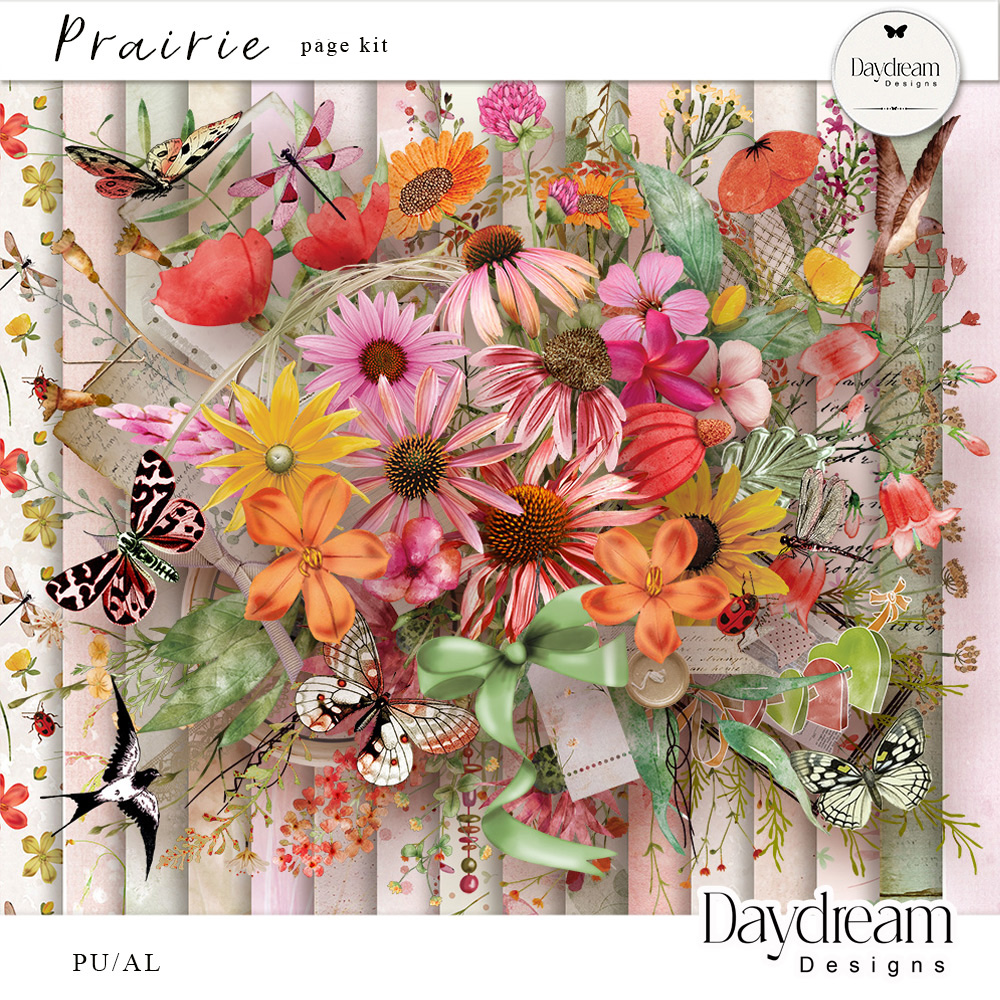  Prairie Digital Art Page Kit by Daydream Designs 