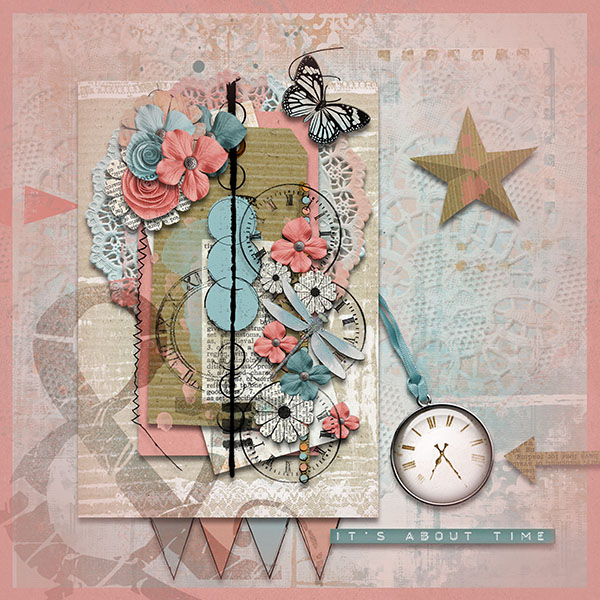 It's About Time Kit sample page 1 by Diane
