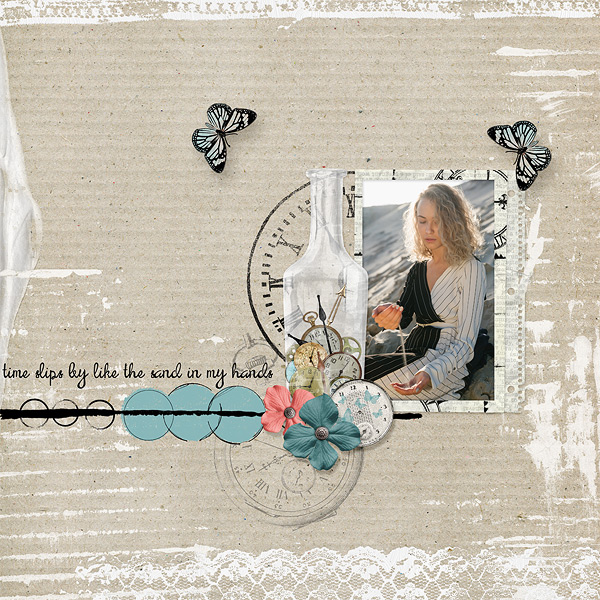 It's About Time Kit sample page 2 by Gina