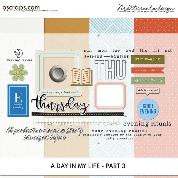 Daily Life Digital Scrapbooking Kit