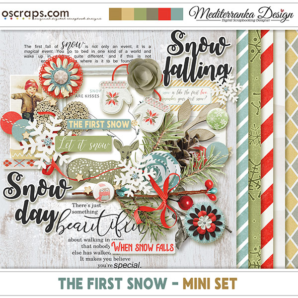 New Digital Scrapbooking Supplies Each Week at Oscraps