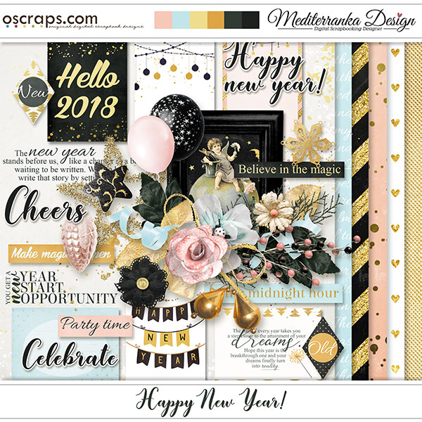 SSC Designs | Happy New Year Scrapbook Collection Kit