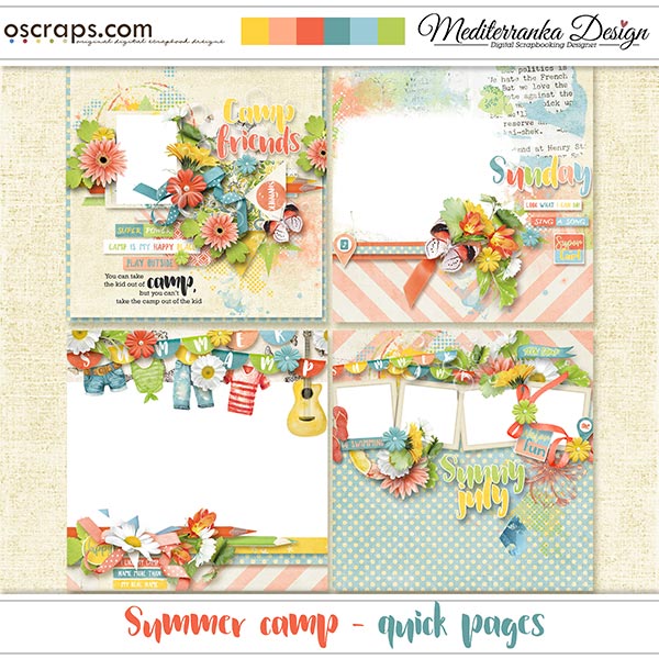 New Digital Scrapbooking Supplies Each Week at Oscraps